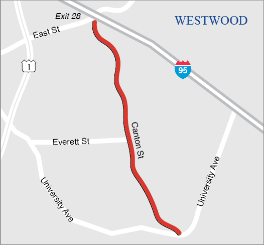 Westwood: Reconstruction of Canton Street